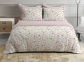 Completo letto FIORI DI CAMPO matrimoniale in percalle di cotone DOUBLE FACE