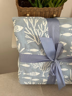 Copriletto matrimoniale trapuntato jacquard PESCIOLINI