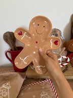 Vassoio piatto in ceramica GINGERBREAD