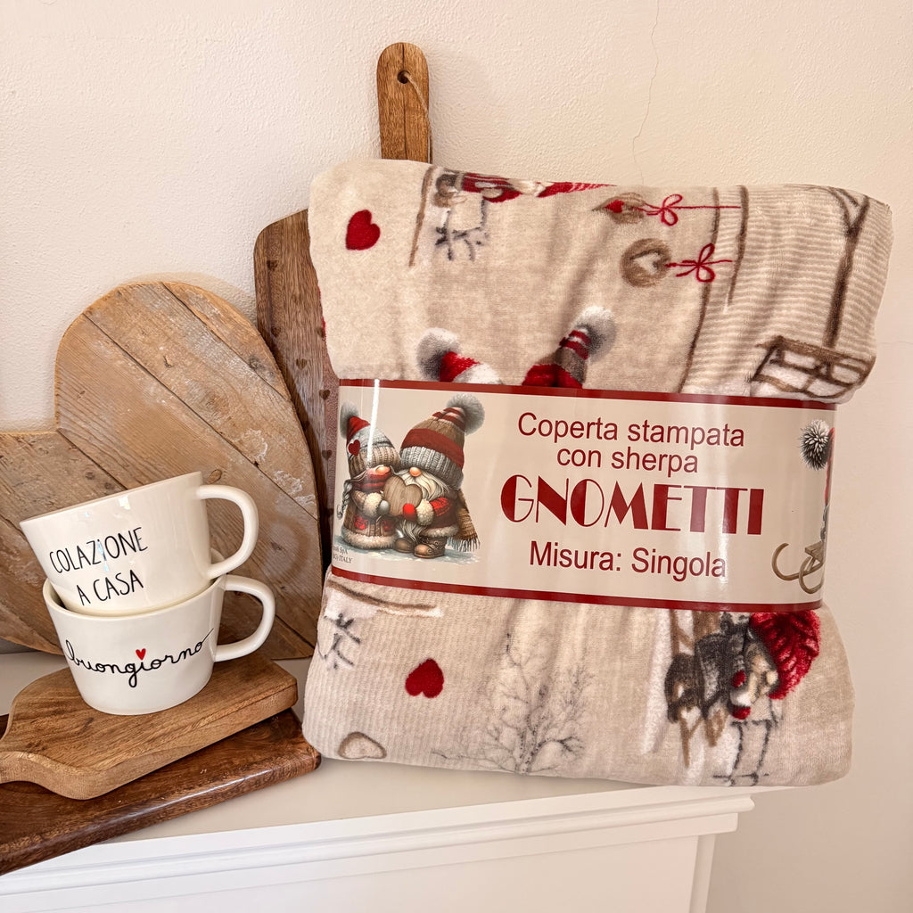 Coperta singola GNOMETTI con sherpa