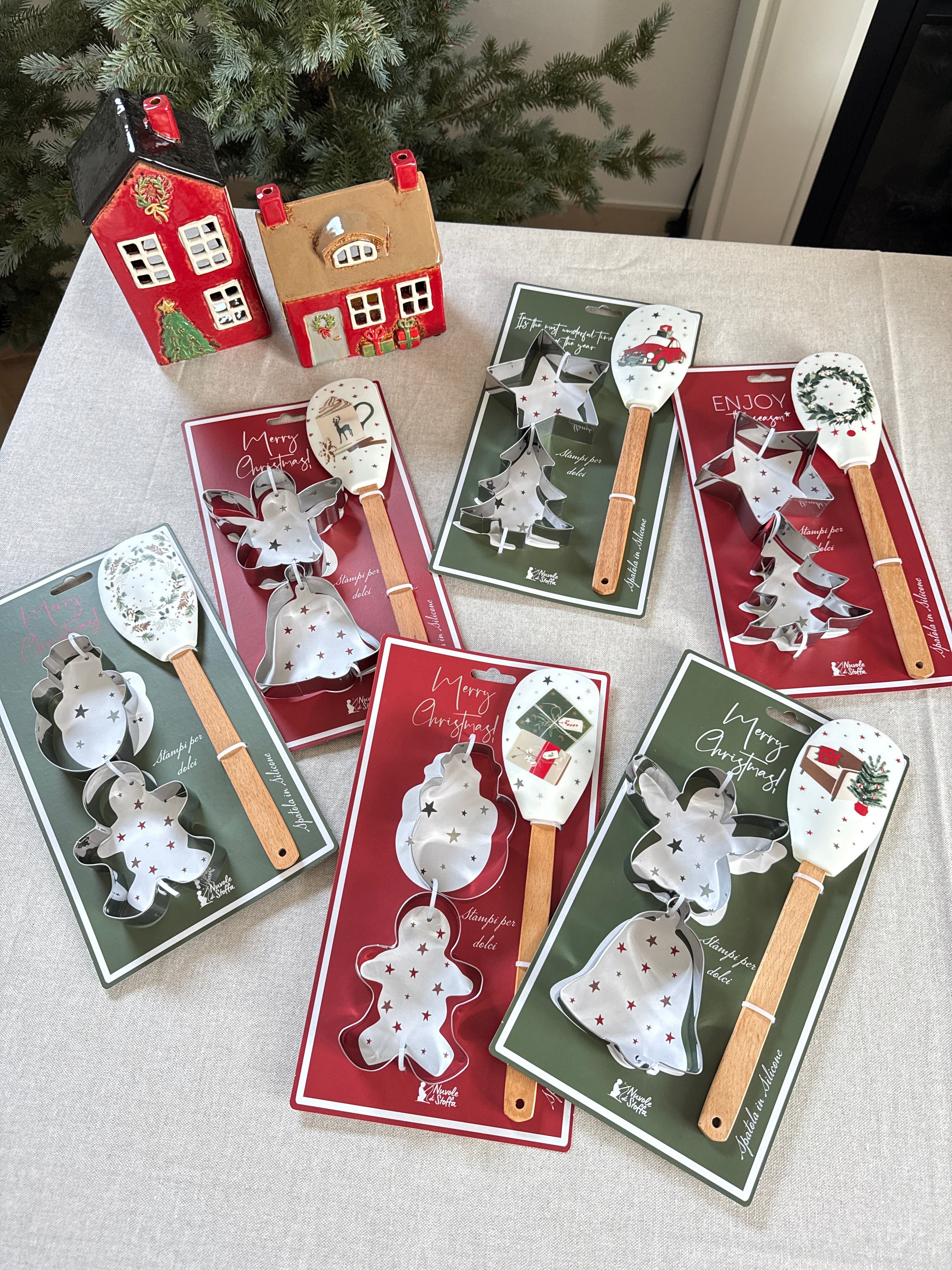 Spatoline MERRY XMAS + 2 STAMPINI DOLCI da personalizzare