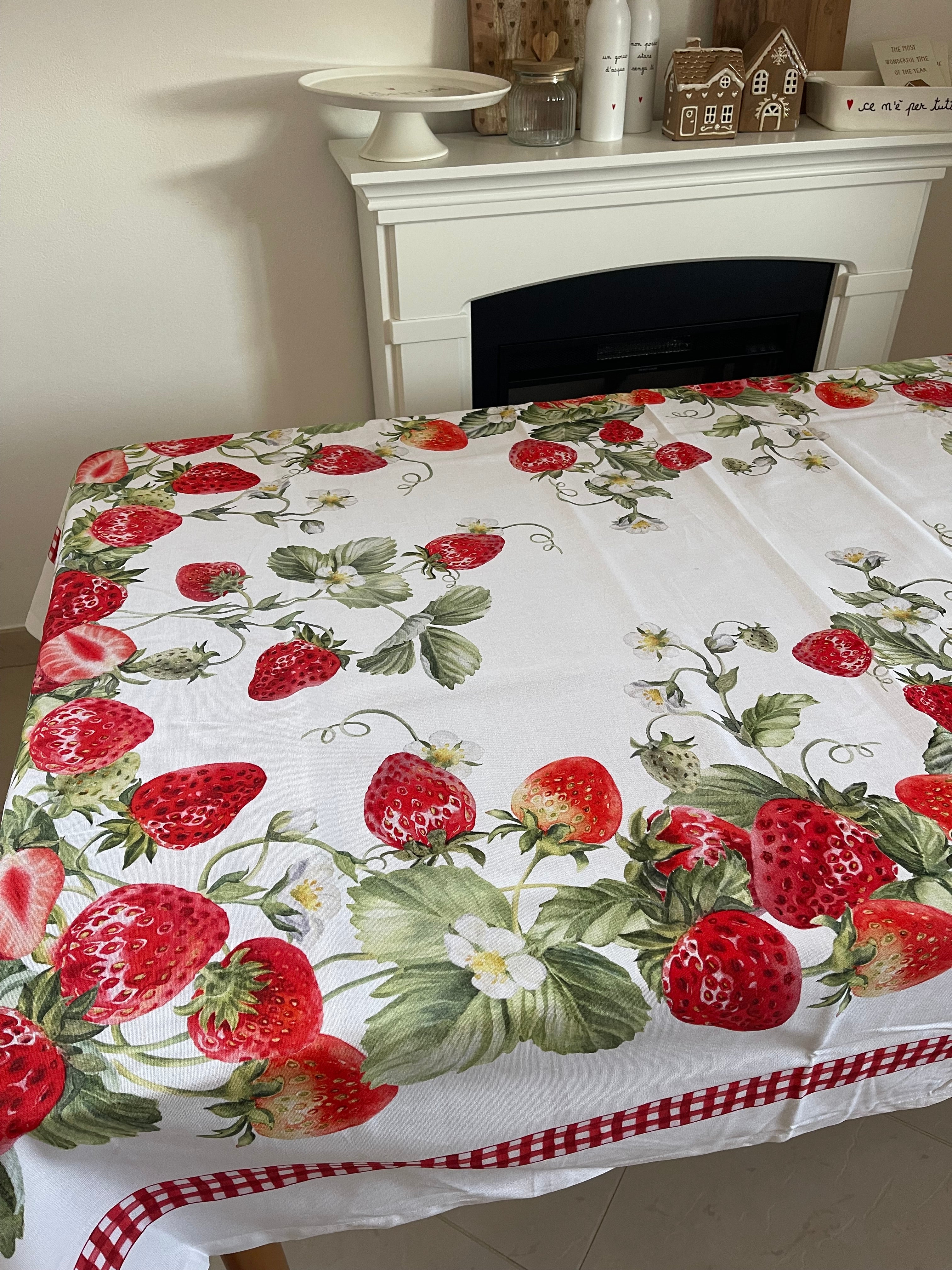 Tovaglia FRAGOLE in stampa digitale