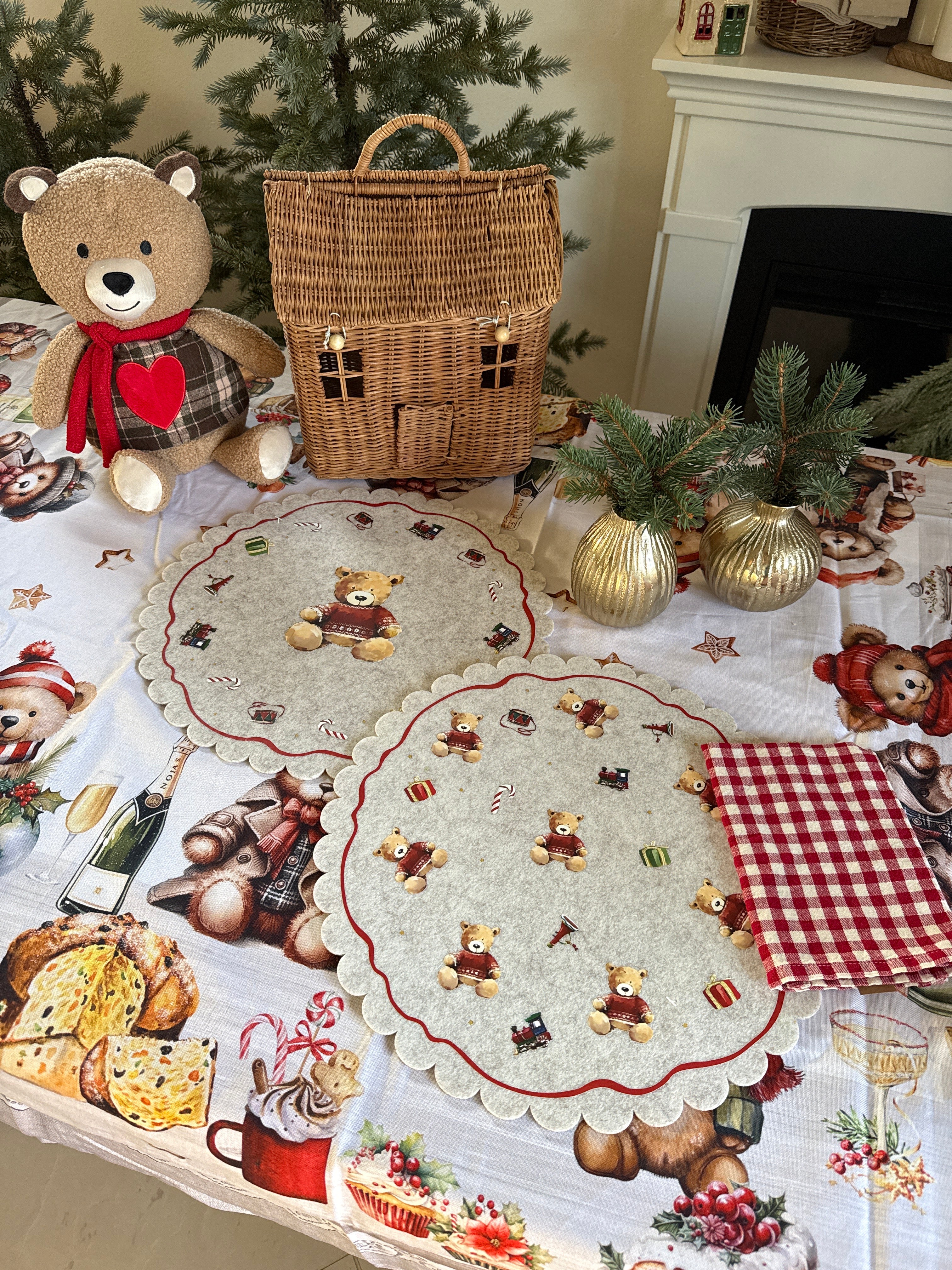 Tovaglietta americana ORSETTO BAILEY in feltro