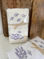 Coppia spugne viso + ospite LAVANDA