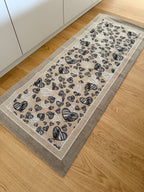 Tappeto passatoia in ciniglia CUORICINI