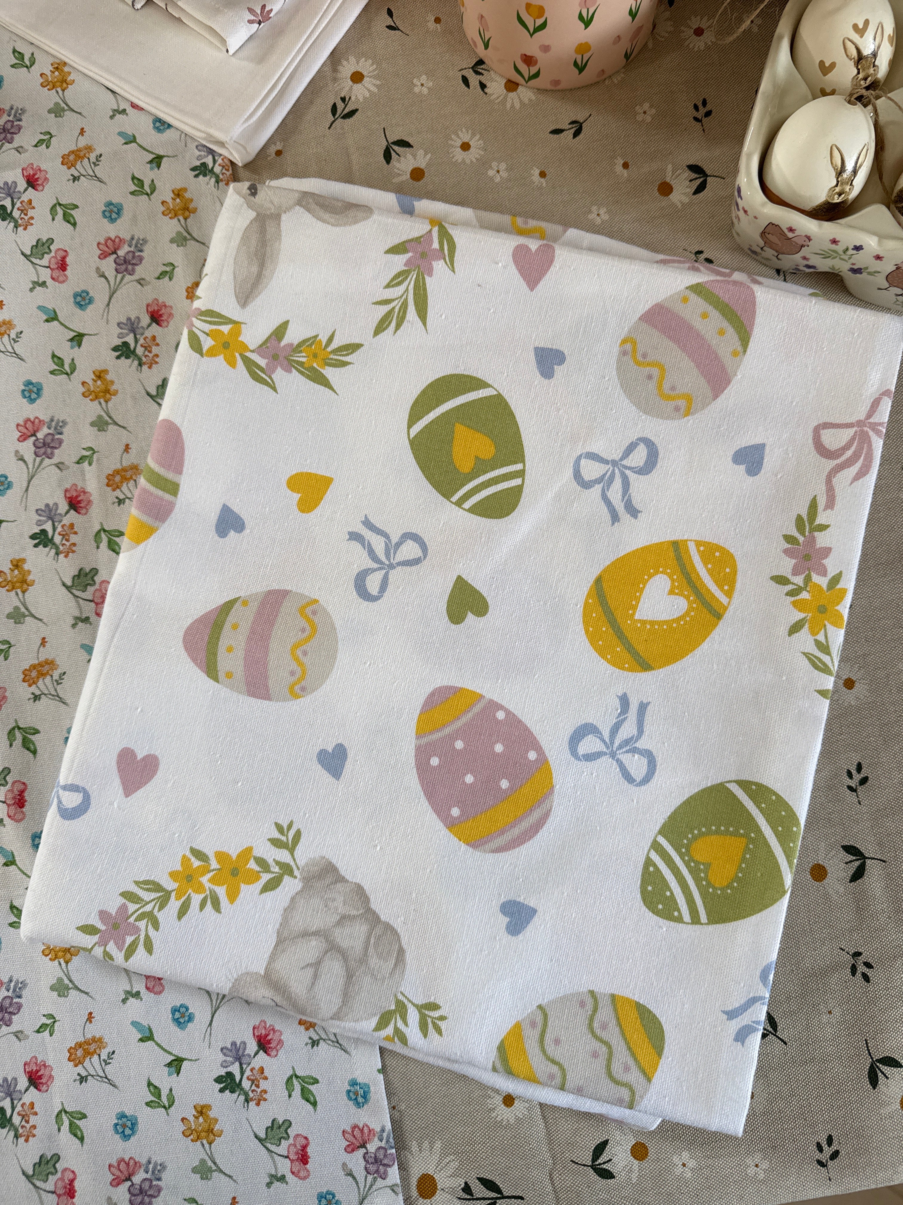 Tovaglia BUNNY con fiocchetti - 100% cotone