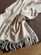 Coperta ORLEANS 130x170cm con frange - 2 colori