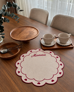 Tovaglietta americana CUORICINI - personalizzabile con ricamo