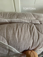 Trapunta in microfibra simil BORBONESE matrimoniale - 2 varianti colore