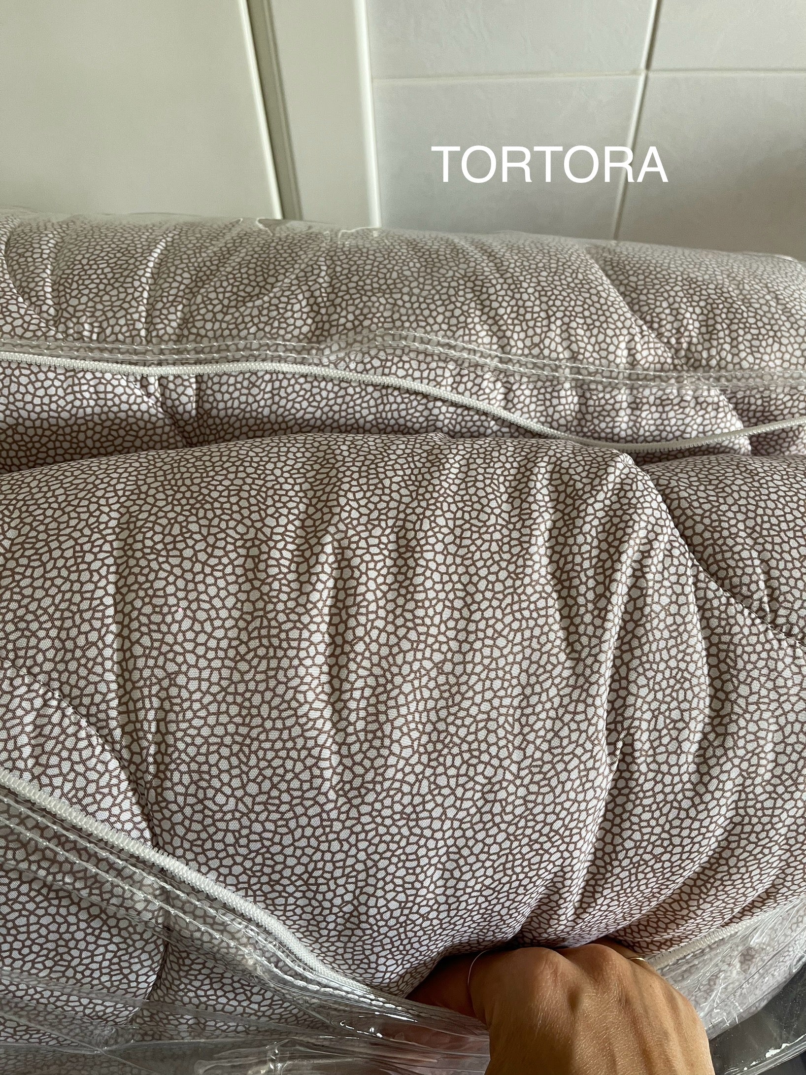 Trapunta in microfibra simil BORBONESE matrimoniale - 2 varianti colore