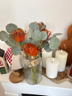 Bouquet fiori e boccioli arancio