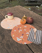 Tovagliette SEASON AUTUNNO rotonde in pvc antimacchia - vendute singolarmente
