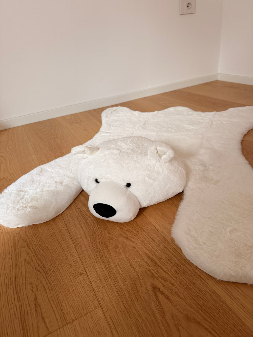 Maxi tappeto POLAR BEAR - ecopelliccia bianco
