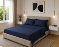 Completo letto tinta unita BLU NOTTE - 3 misure