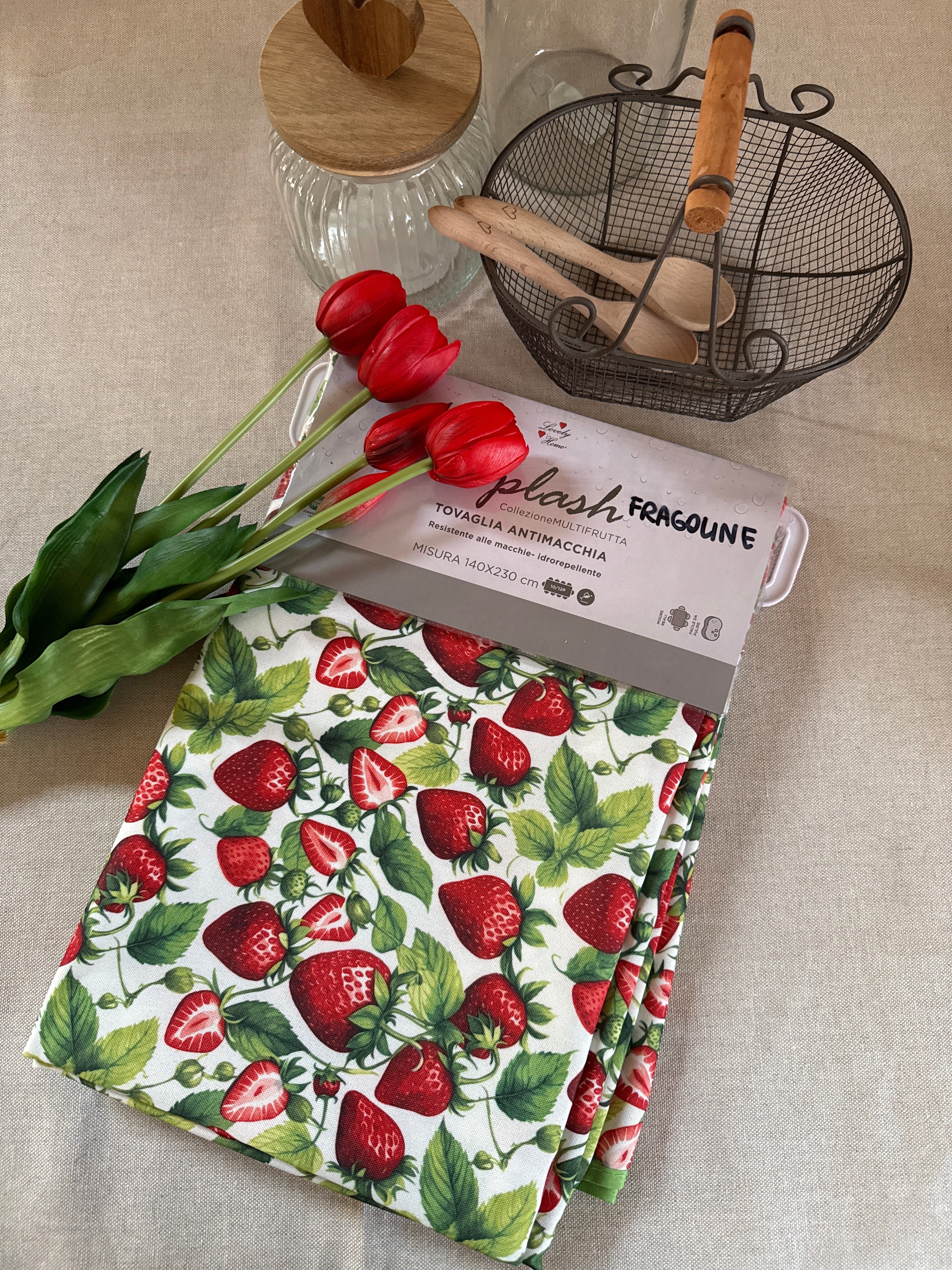 Tovaglia antimacchia FRAGOLINE