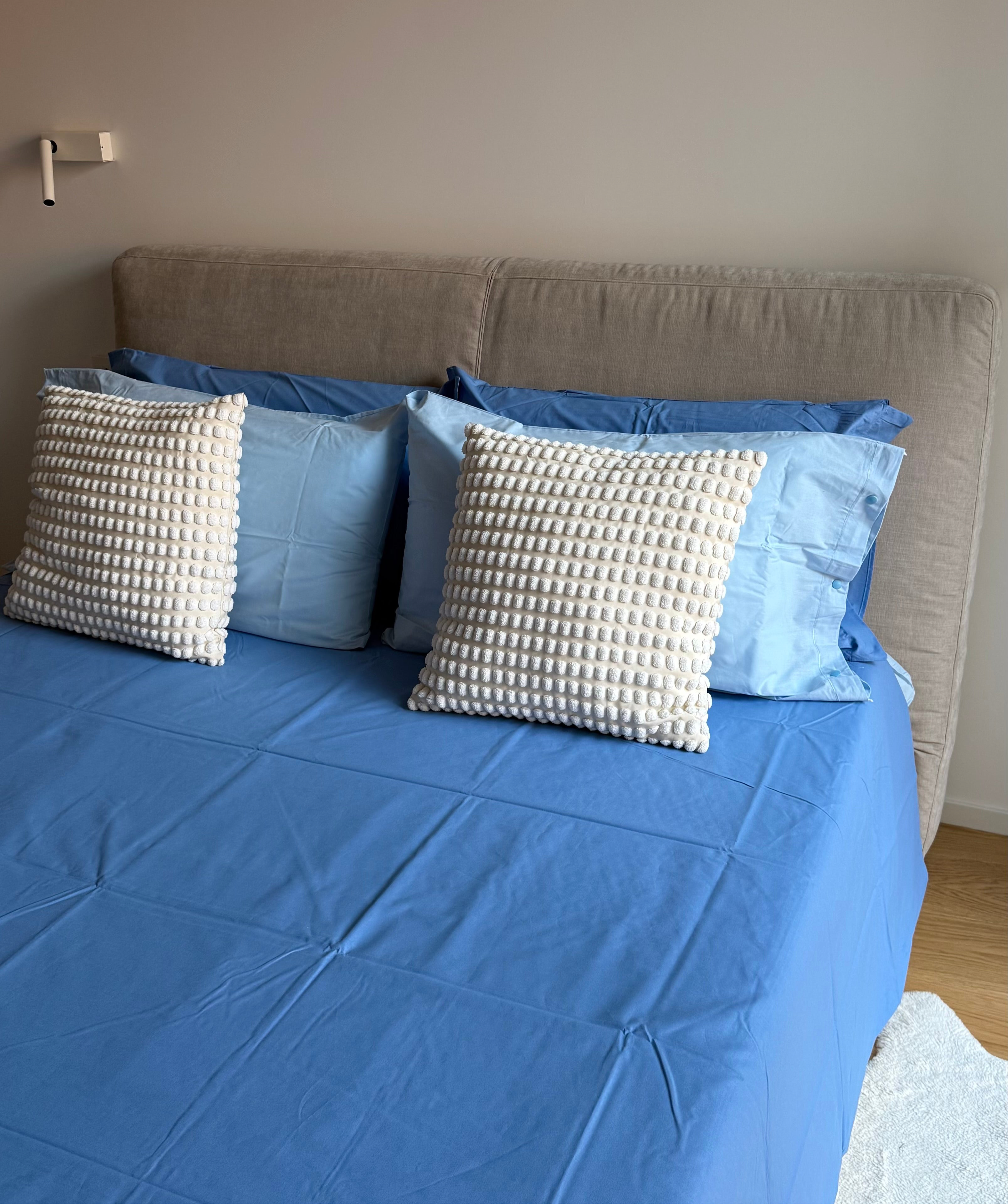 Completo letto tinta unita NAVY - personalizzabile