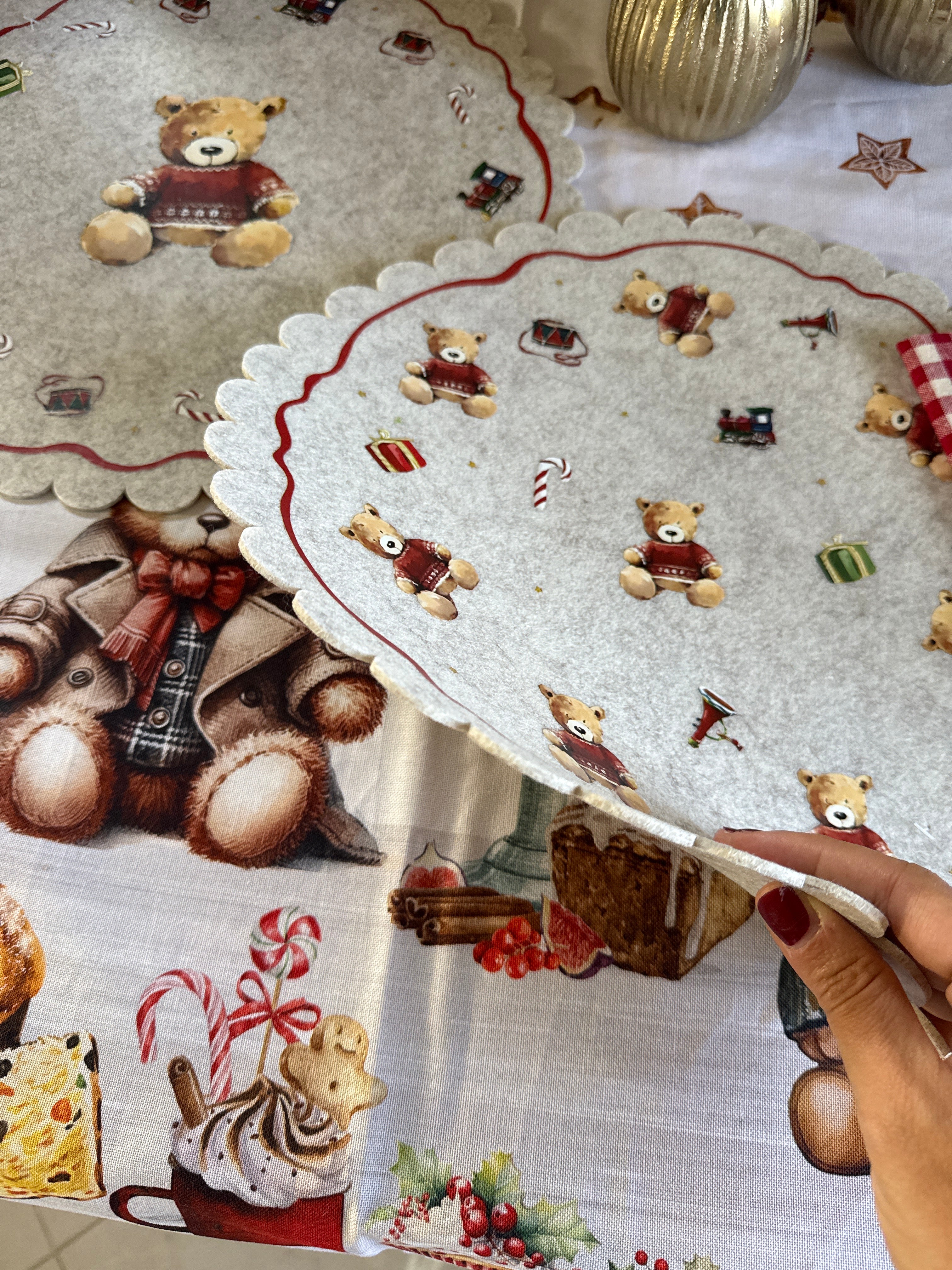 Tovaglietta americana ORSETTO BAILEY in feltro