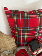 Cuscino TARTAN con brillantini lurex oro ✨