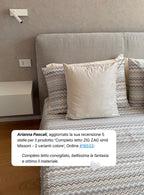Completo letto ZIG ZAG simil Missoni - 2 varianti colore