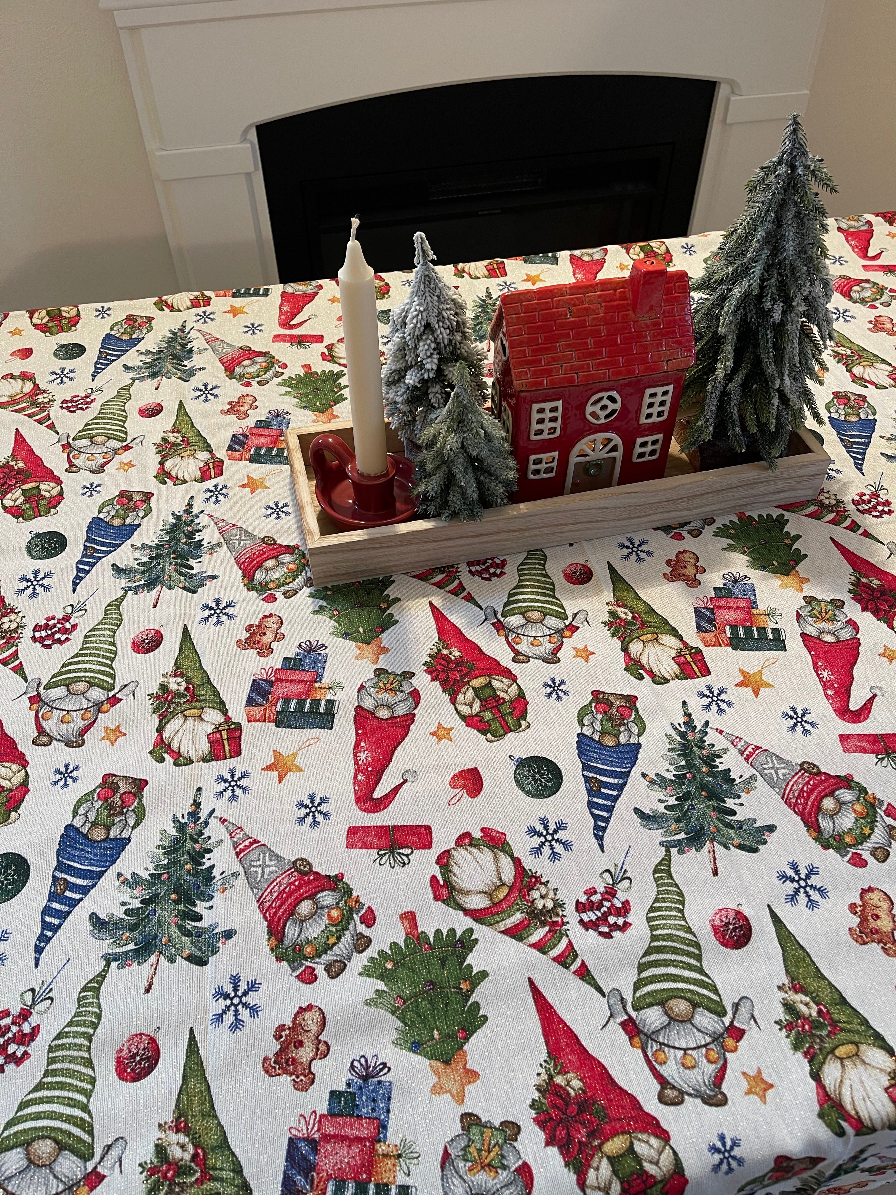 Tovaglia in lurex GNOMI HOLIDAY