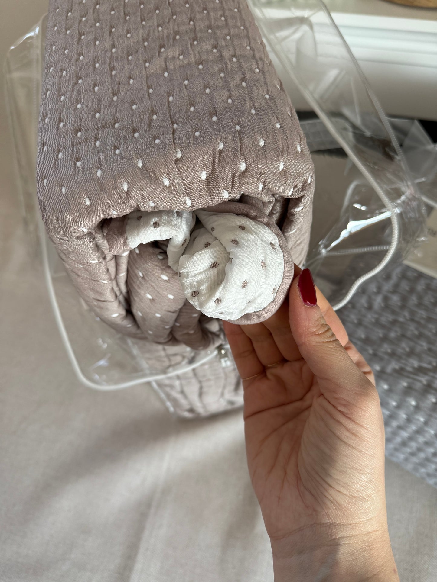 Copriletto matrimoniale CHIC double face - 2 varianti colore