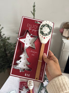 Spatoline MERRY XMAS + 2 STAMPINI DOLCI da personalizzare