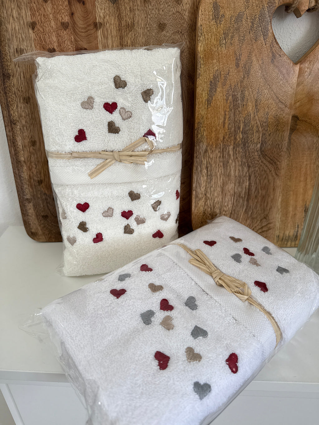 Coppia spugne viso + ospite CUORICINI