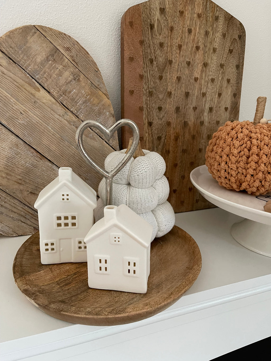 Casetta porcellana LYKKA Home con luce a Led - 2 misure