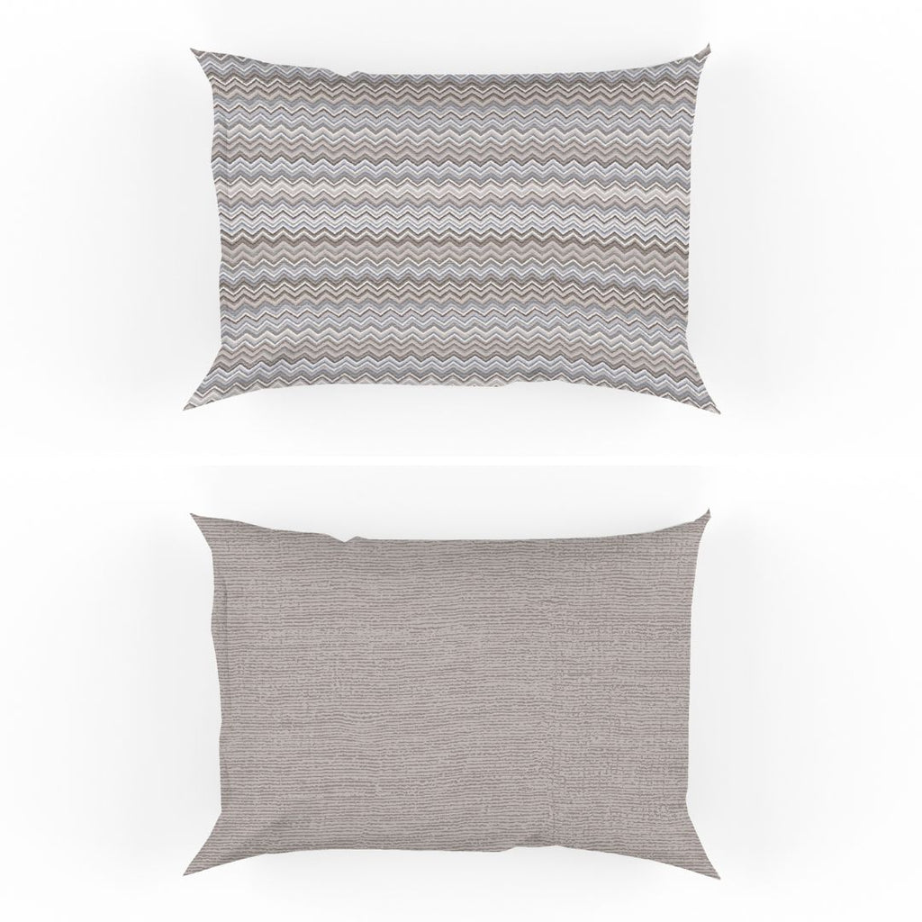 Parure Copripiumino ZIG ZAG simil Missoni - 2 varianti colore