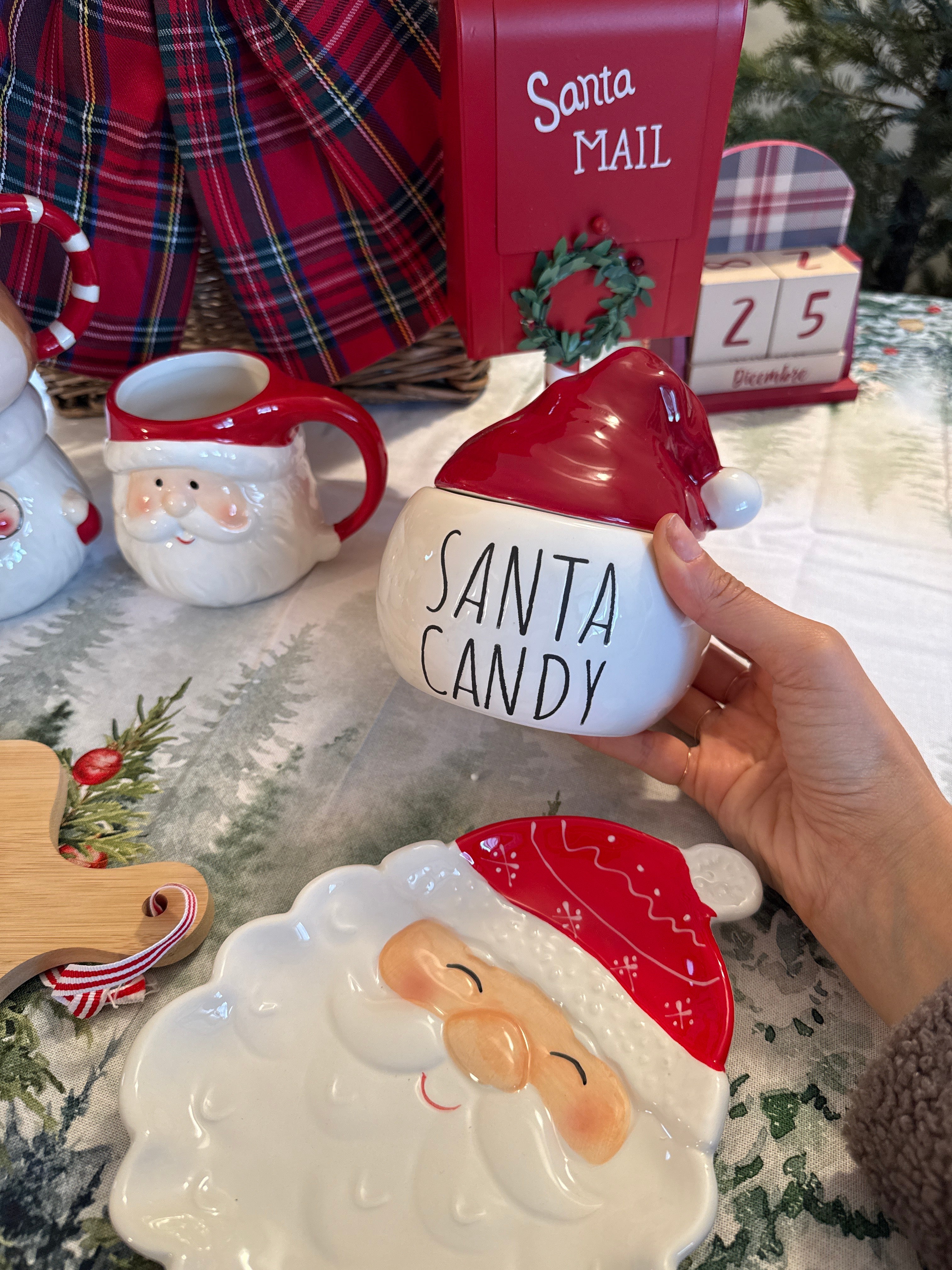 Barattolo SANTA CANDY in ceramica