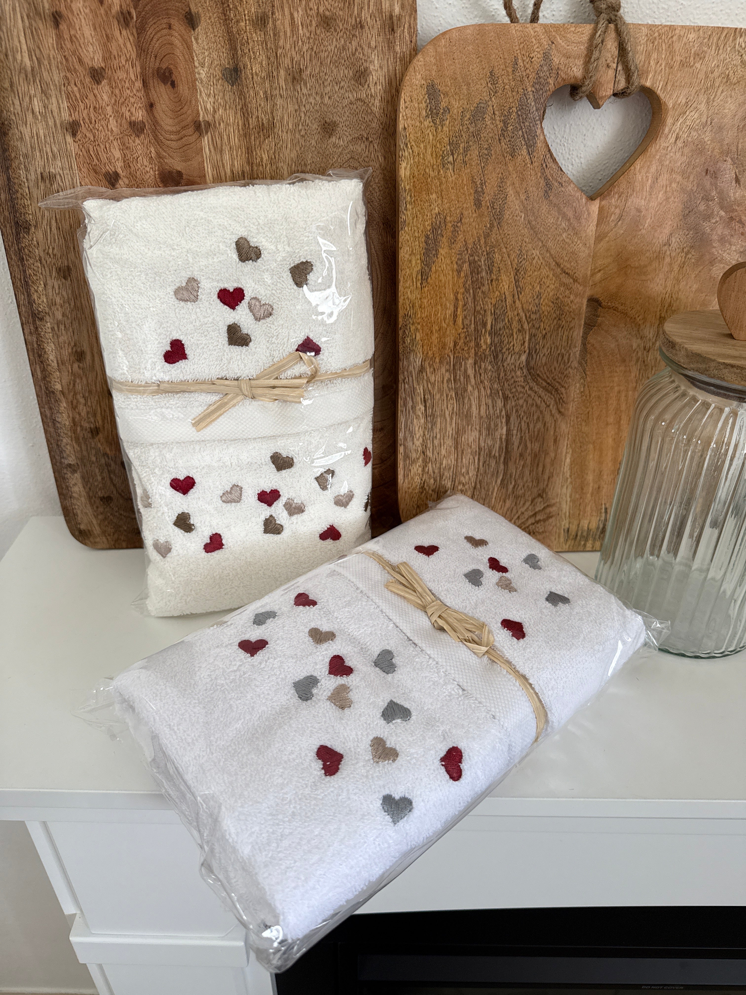 Coppia spugne viso + ospite CUORICINI