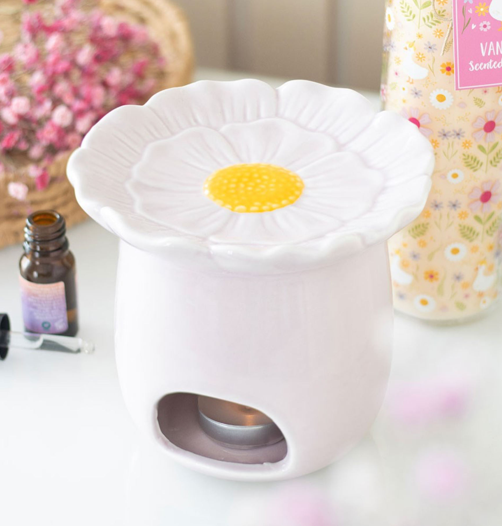 Bruciatore oli profumati / cera di soia MARGHERITA