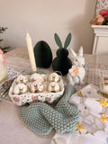 Coniglietto decorativo FLOWER in ceramica