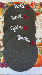 BEST SELLER ♡  Tovagliette americane Personalizzate ROTONDE