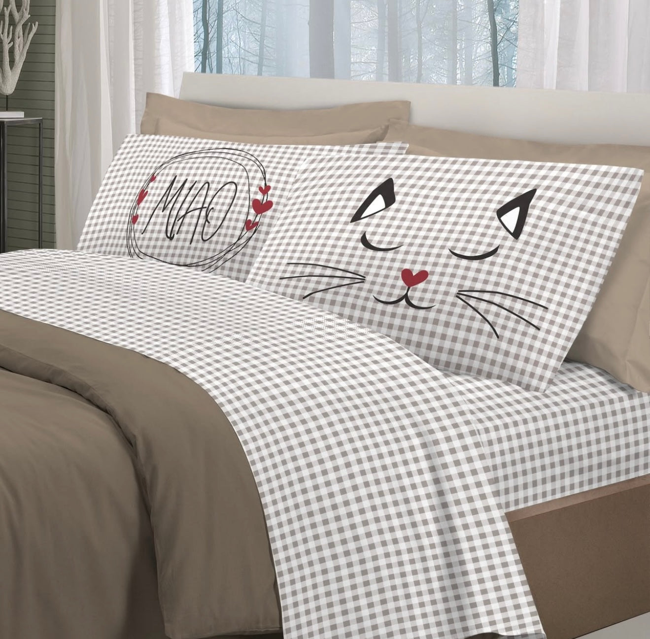 Completo letto MIAO - 3 diversi colori