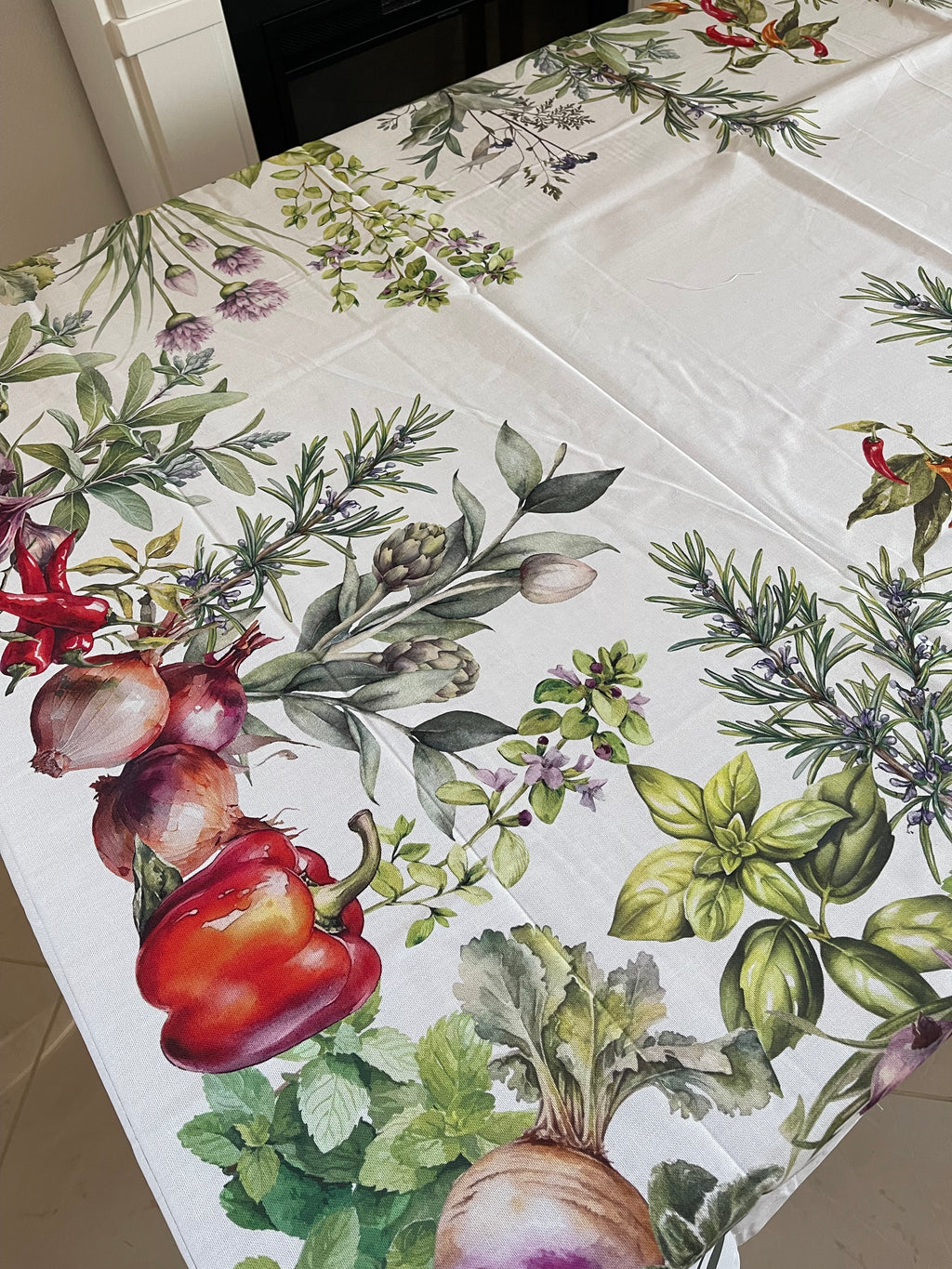 Tovaglia ERBE AROMATICHE in stampa digitale