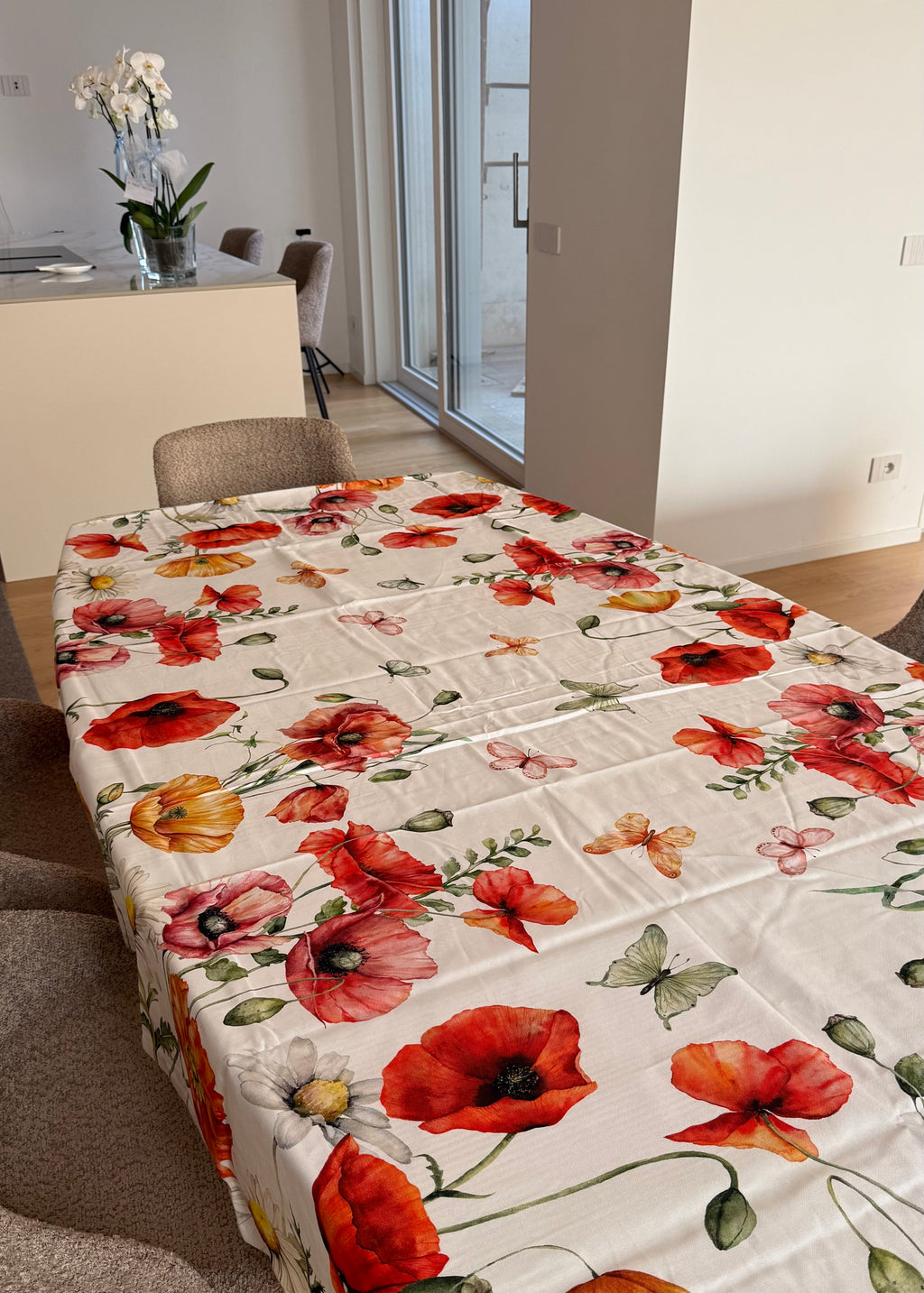 Tovaglia PAPAVERI in stampa digitale