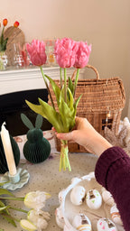 Mazzo TULIPANI SFRANGIATI 40cm - 8 varianti colore