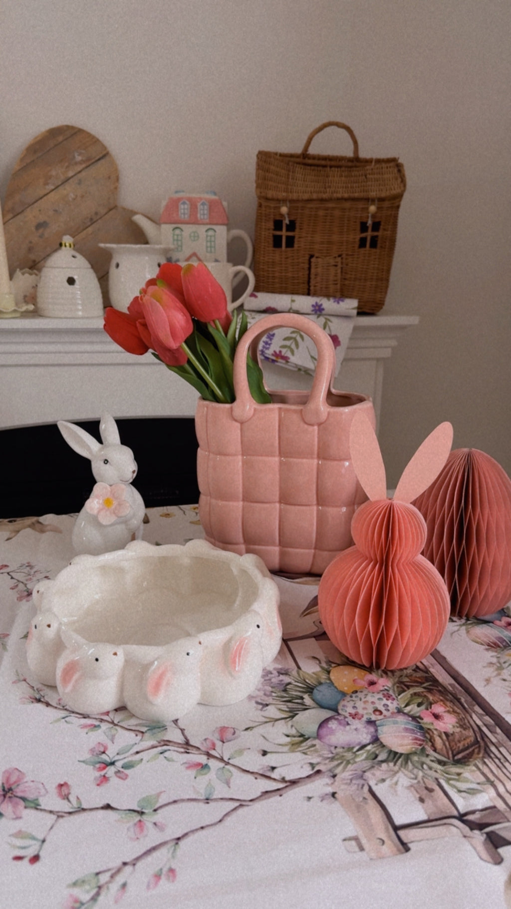 Coppia coniglietto e ovetto ORIGAMI
