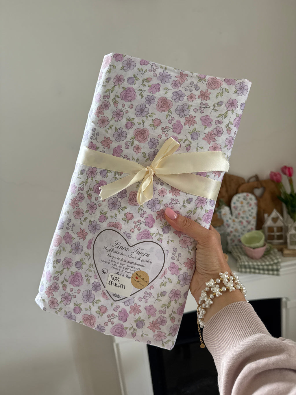 Completo letto LINEA FIOCCO matrimoniale - 3 varianti