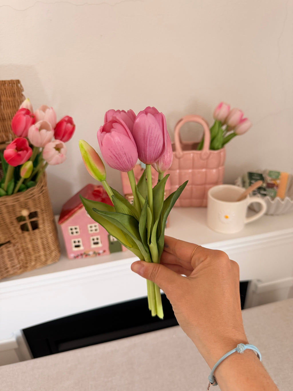 Mazzo mini TULIPANI🌷 25cm - 2 varianti colore