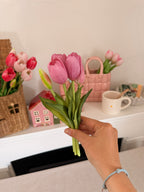 Mazzo mini TULIPANI🌷 25cm - 2 varianti colore