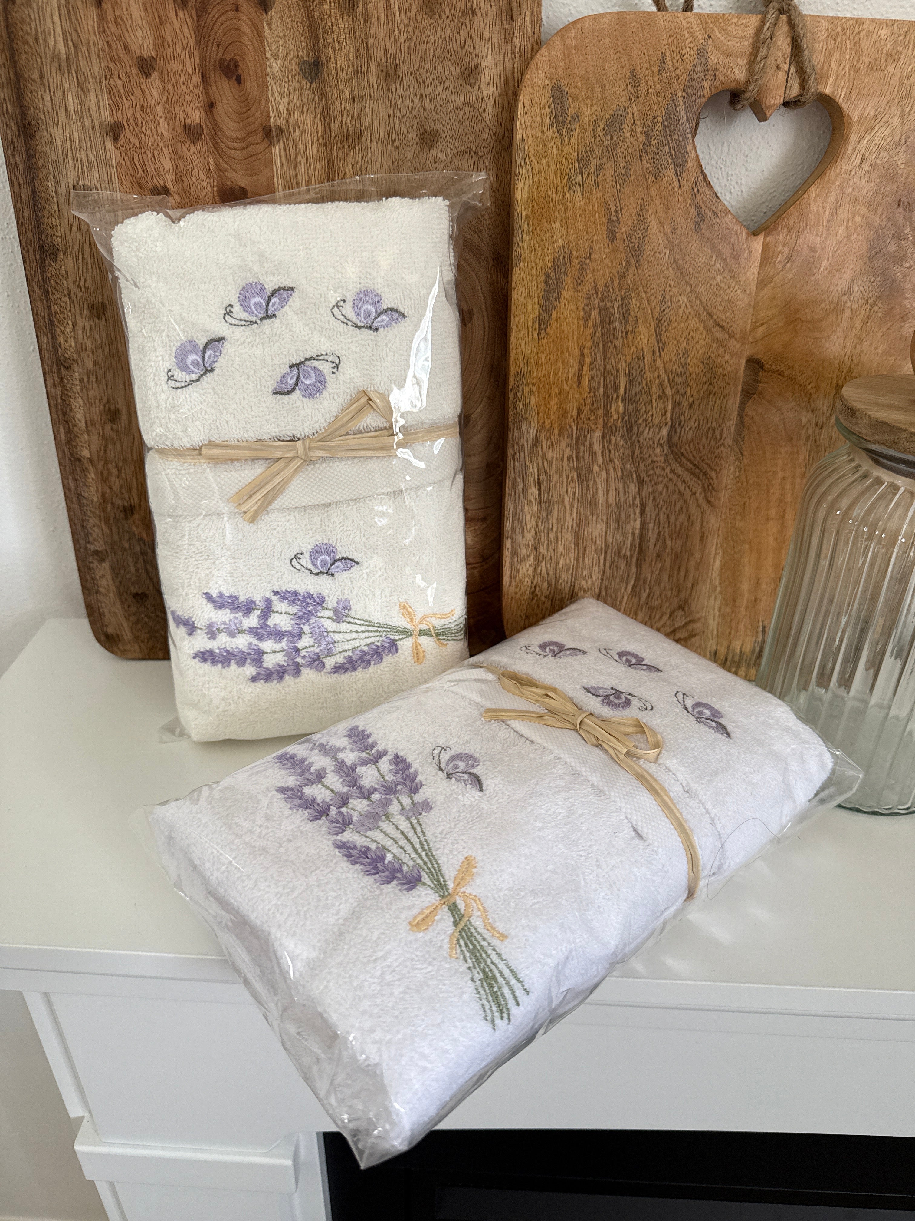 Coppia spugne viso + ospite LAVANDA