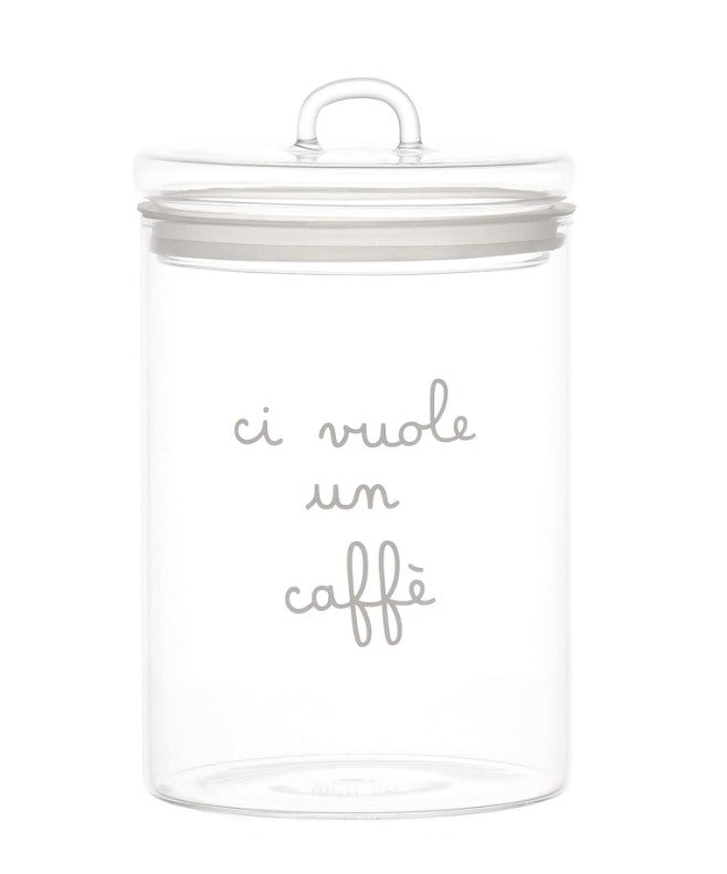 Barattolo in vetro borosilicato CI VUOLE UN CAFFE'