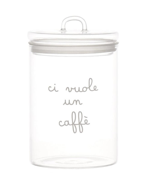 Barattolo in vetro borosilicato CI VUOLE UN CAFFE'