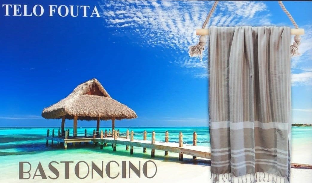 Telo mare fouta BASTONCINO BEIGE