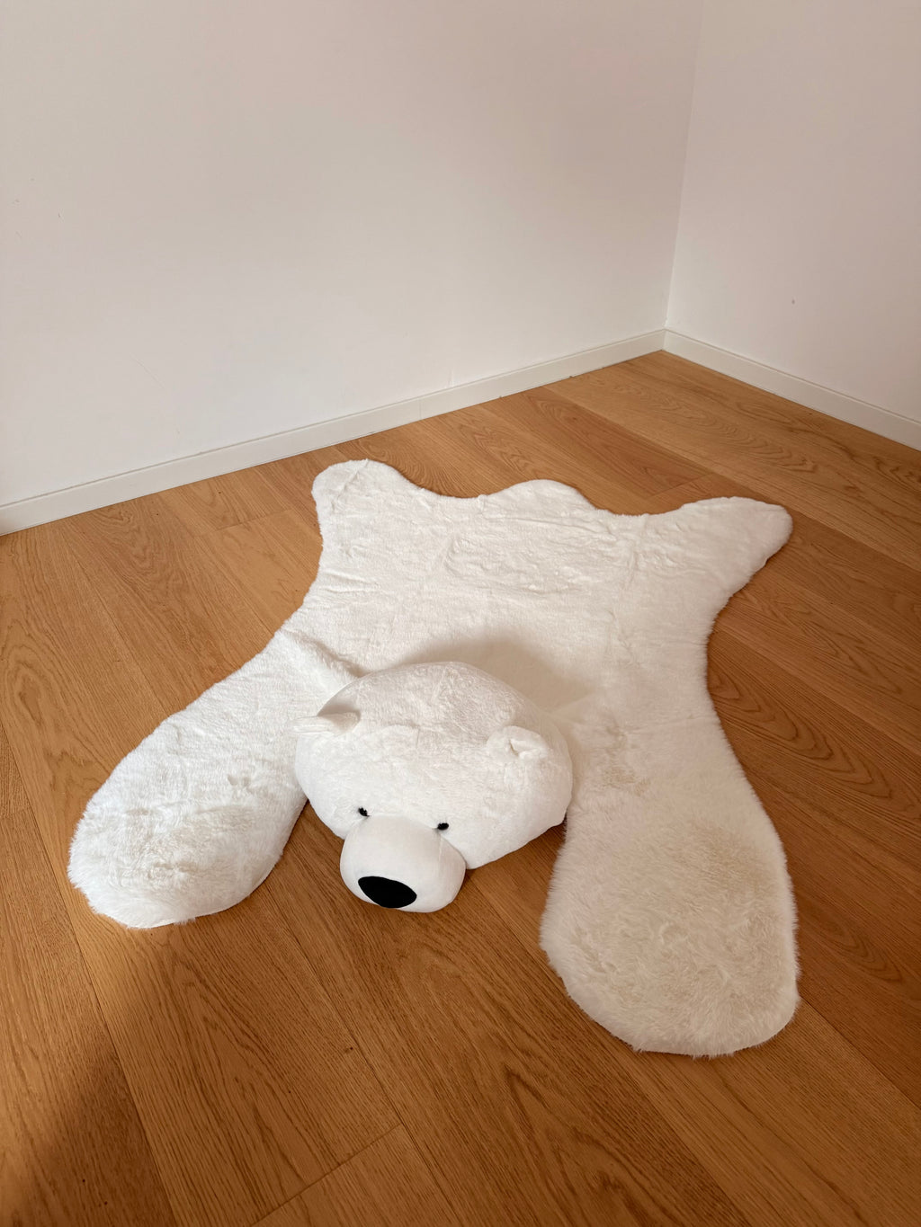 Maxi tappeto POLAR BEAR - ecopelliccia bianco