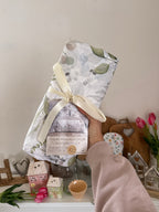 Completo letto FOGLIE matrimoniale in percalle di cotone