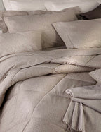 Trapunta in microfibra simil BORBONESE matrimoniale - 2 varianti colore