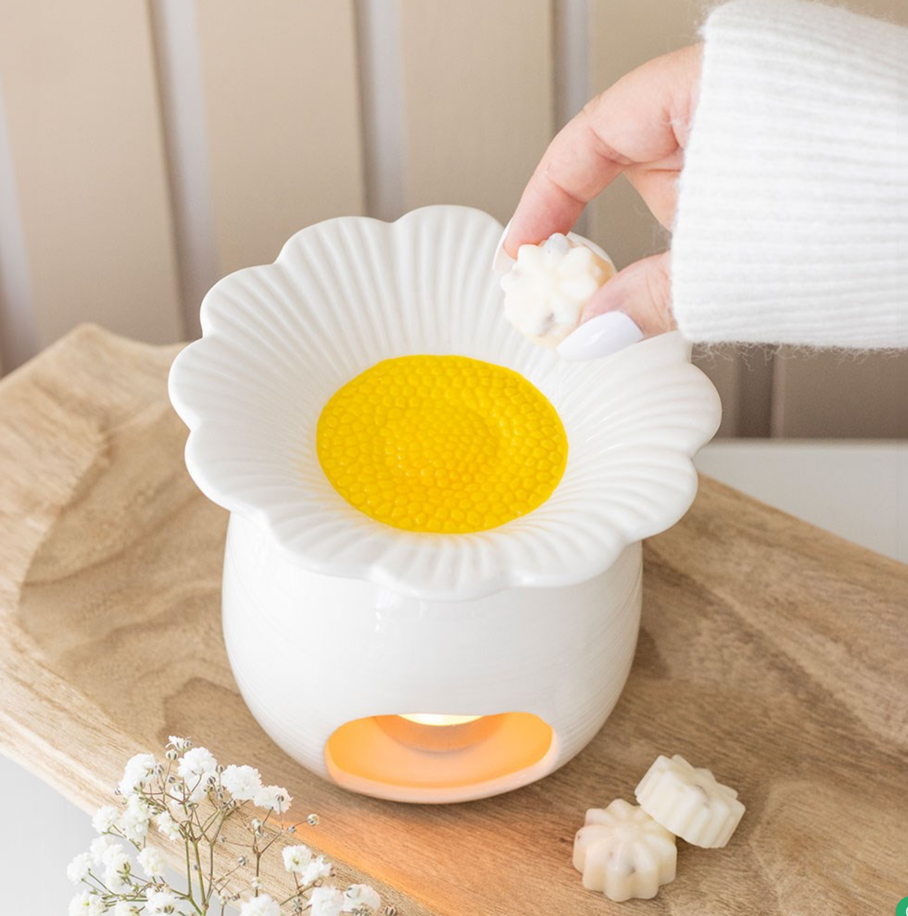 Bruciatore oli profumati / cera di soia MARGHERITA